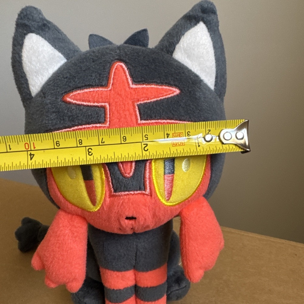 Pokemon Litten 8 in Stuffed Plush Doll FLAW: Tag Removed - Picture 13 of 13